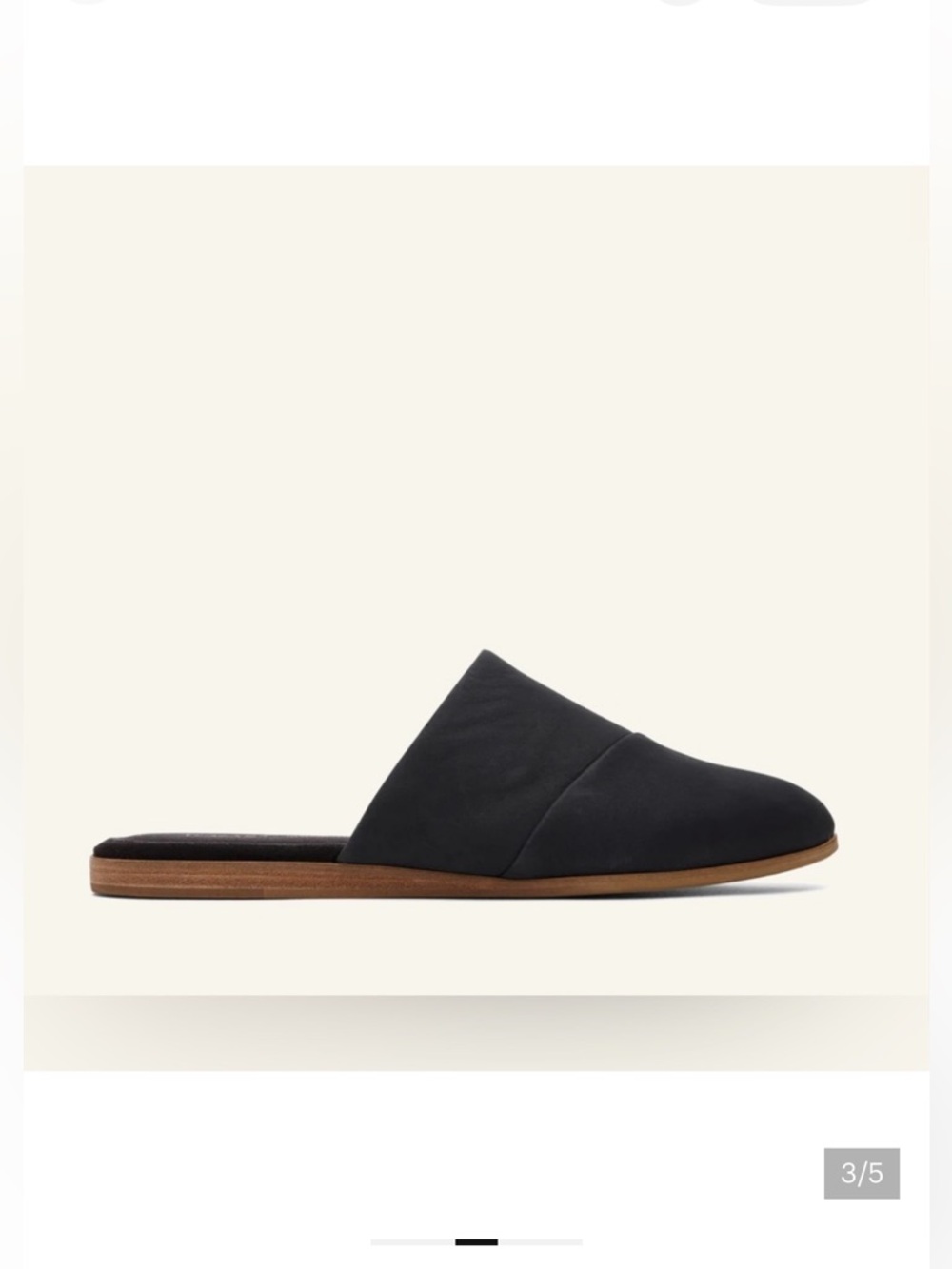 TOMS Jade Black Slide Mule Loafer Womans / 9